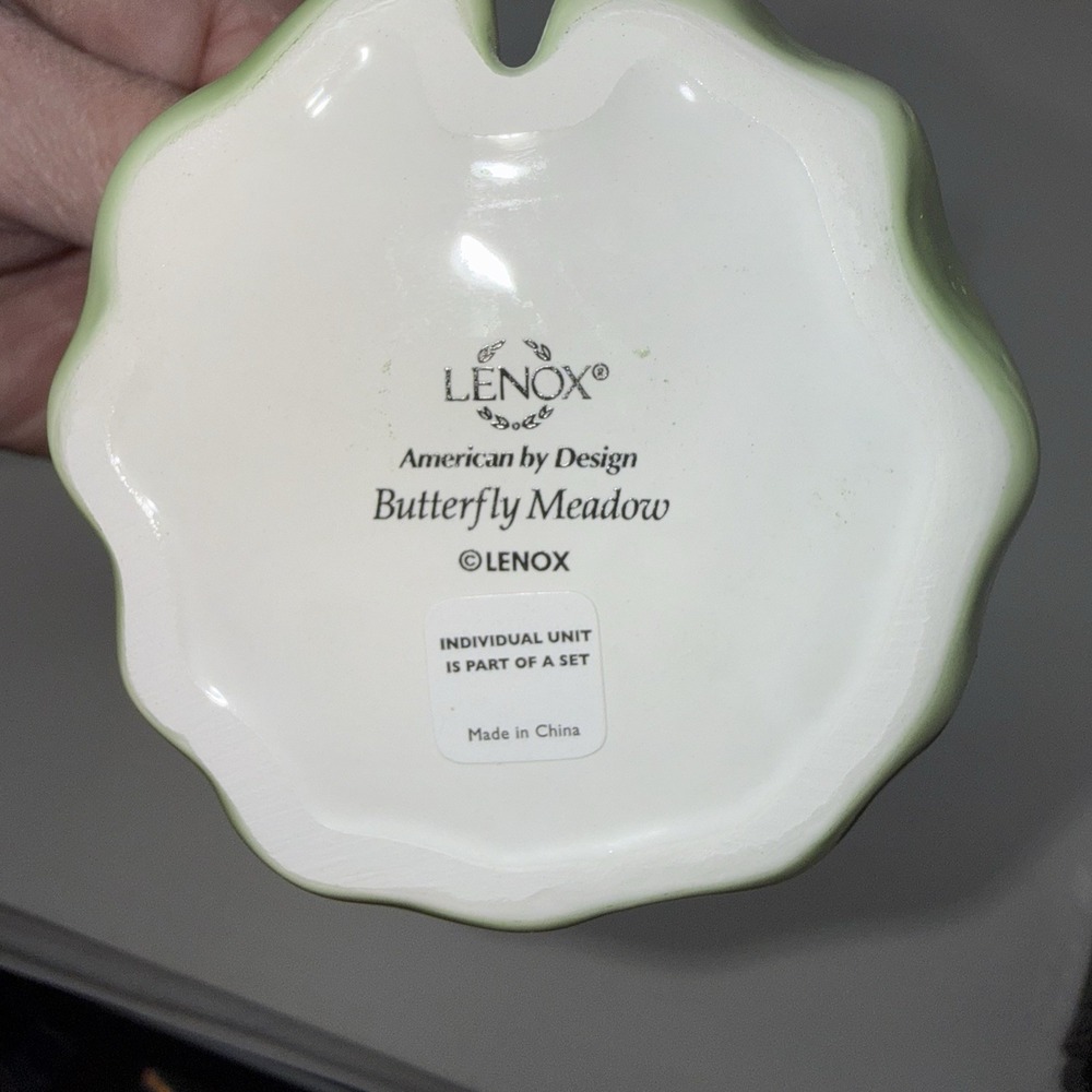 NIB Lenox Ceramic Butterfly Meadow Green Yellow Frog, Turtle, Snail Figurines - Picture 15 of 16